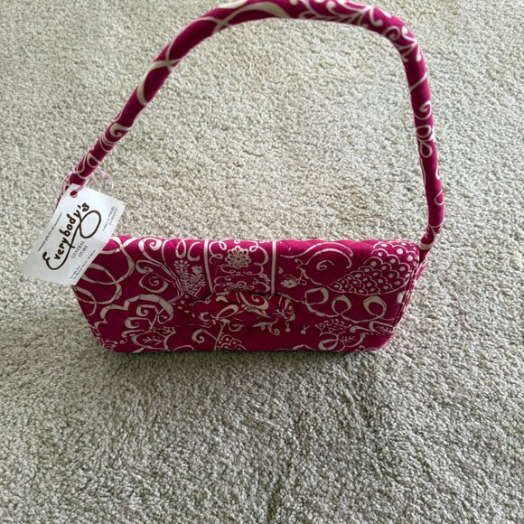 VERA BRADLEY purse NEW with TAGS Pink white flowers quilted with strap - Picture 2 of 5
